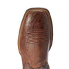 Ariat Mens Reckoning Western Boot Dark Tabac Smooth Quill / Nut Brown