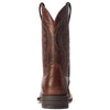 Ariat Mens Reckoning Western Boot Dark Tabac Smooth Quill / Nut Brown