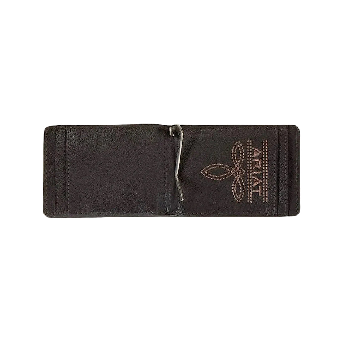 Ariat Money Clip Bullhide Ariat Emblem - Brown Rowdy