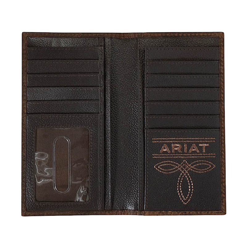 Ariat Rodeo Wallet Rodeo Bullhide Ariat Emblem - Brown