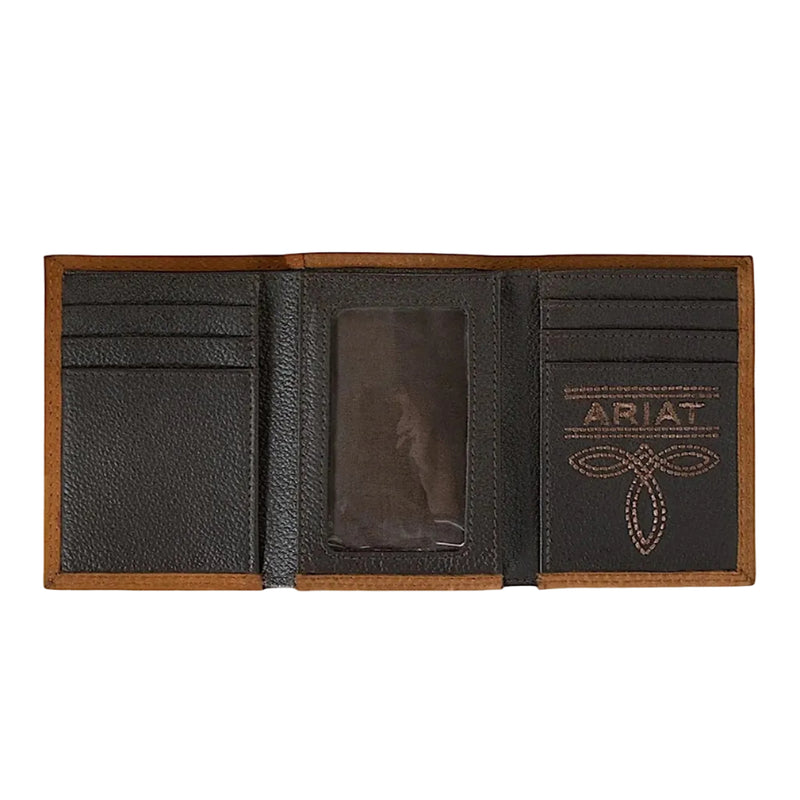 Ariat Trifold Wallet - Medium Brown