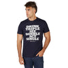 Bullzye Men's Act Single Short Sleeve Tee - Navy