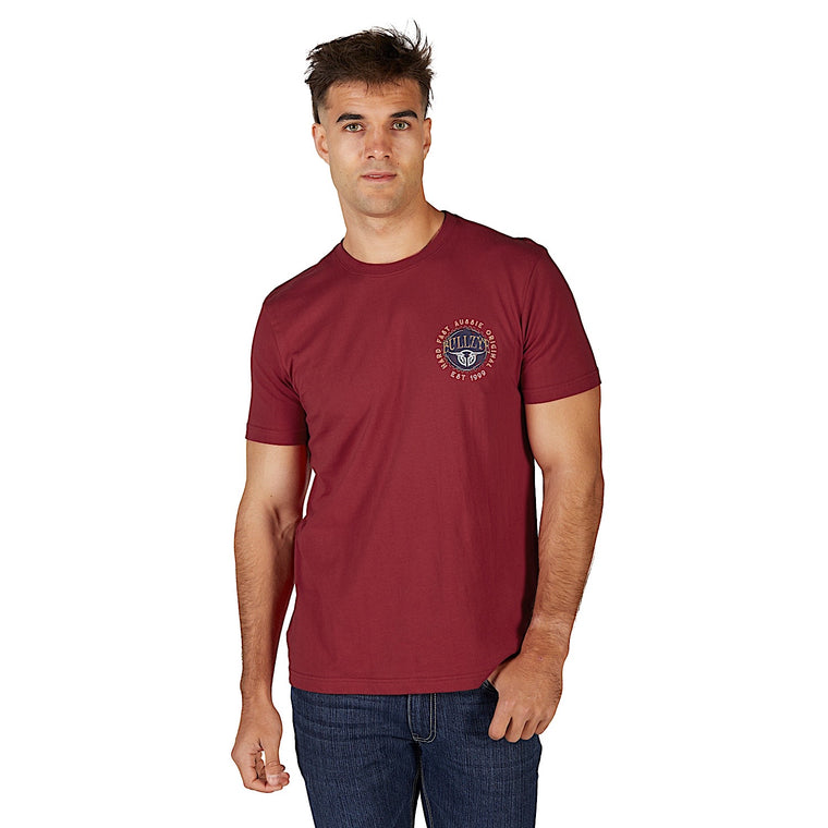 Bullzye Men's Gaz Short Sleeve Tee - Red