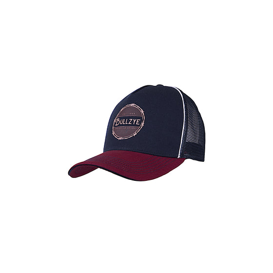 Bullzye Sid High Profile Trucker Cap - Navy/Red