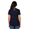 Bullzye Women's Rose Short Sleeve Tee - Navy