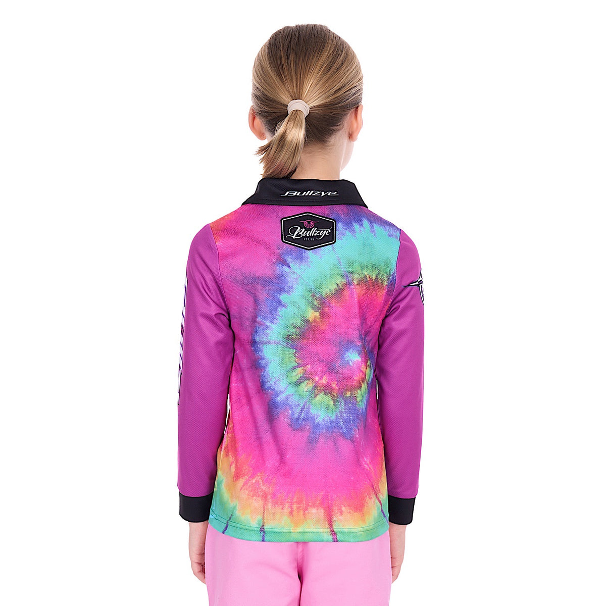 Bullzye Girl's Narrative Long Sleeve Fishing Shirt - Multi