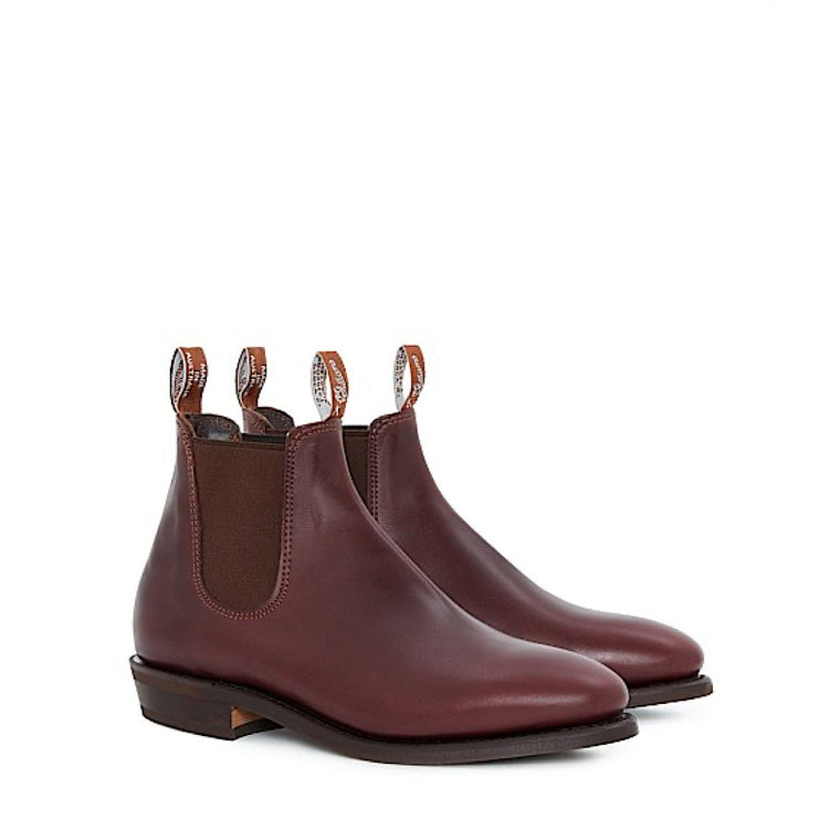 R.M.Williams Women's Adelaide Rubber Sole Boots - Oxblood