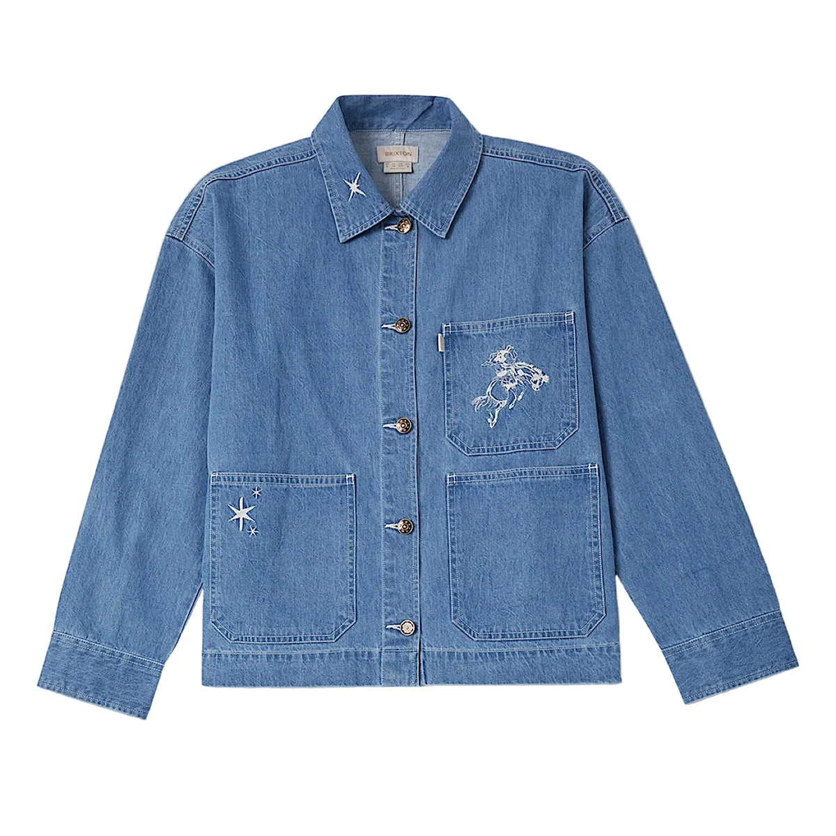 Brixton Women's Barn Jacket - Light Stone Wash