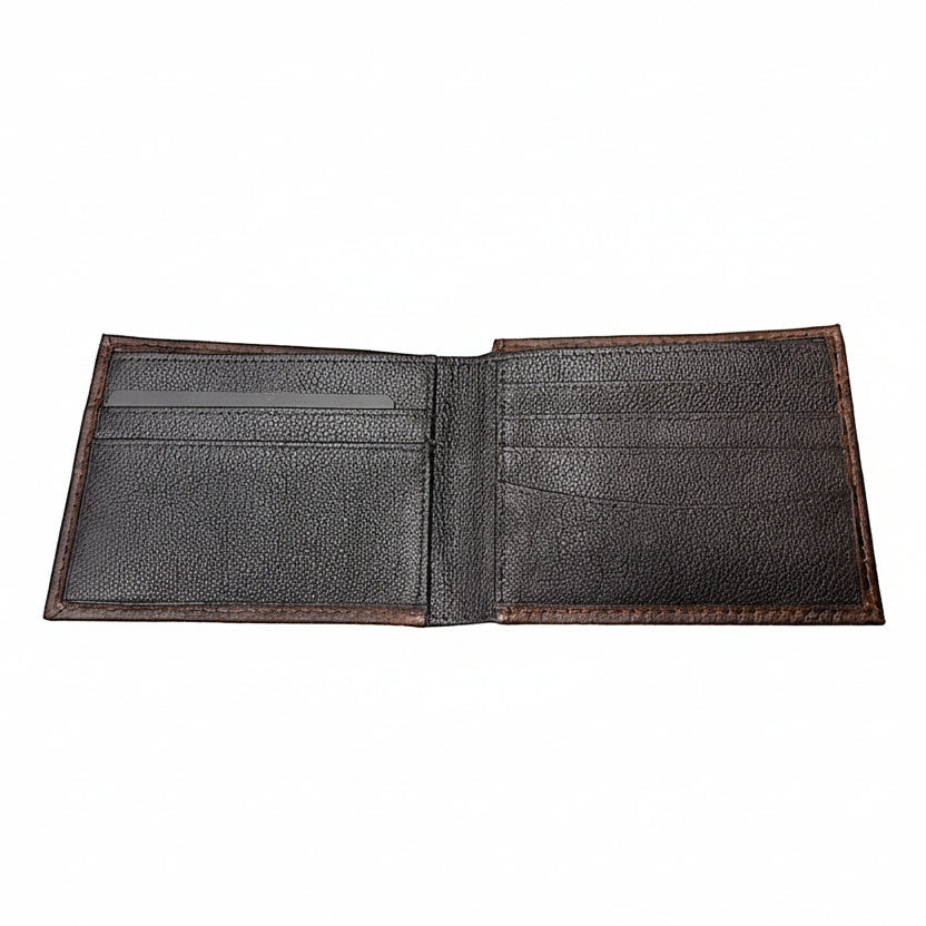 Ariat Bifold Wallet Rodeo Bullhide Ariat Emblem - Brown