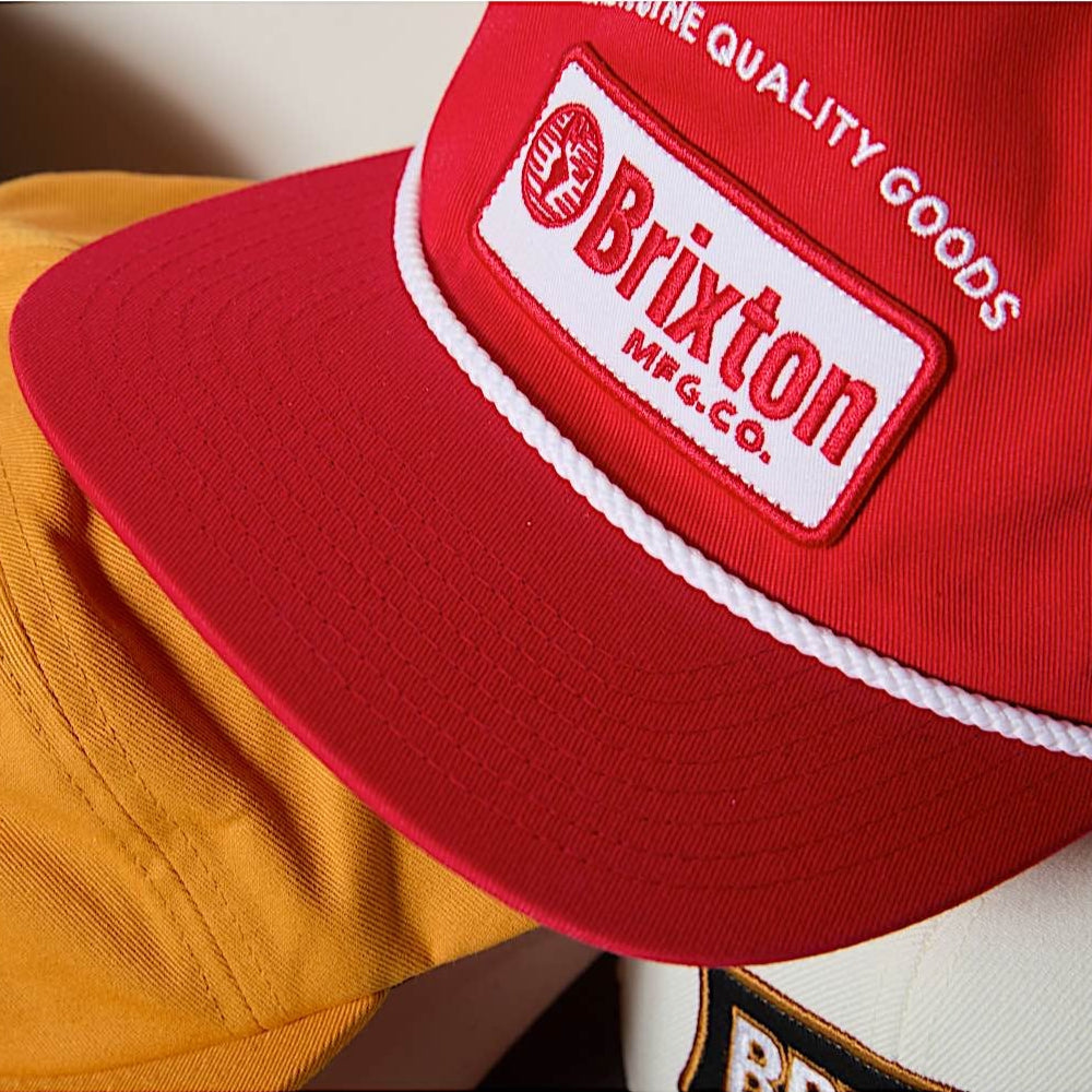 Brixton Tradesman Mid Profile Snapback Cap - Adrenaline Rush