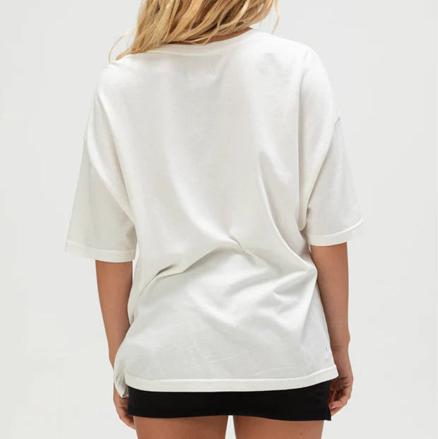 Brixton Women’s Ford Truck Country Oversized Tee Wimbleton White