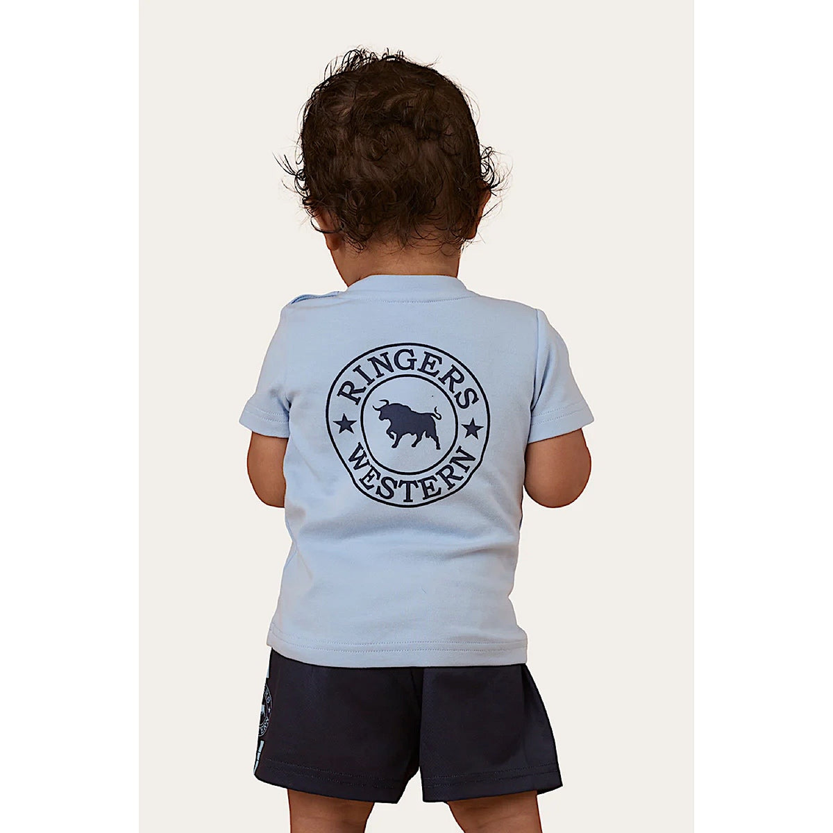 Ringers Western Babies Signature Bull T Shirt Blue/Navy