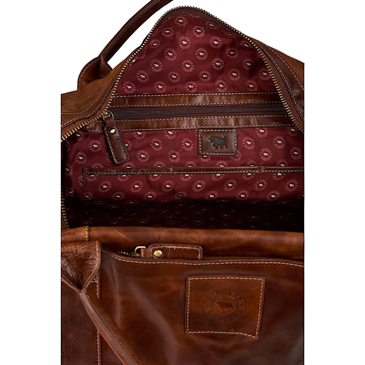 Ringers Western Toro Gino Overnighter Bag - Cognac