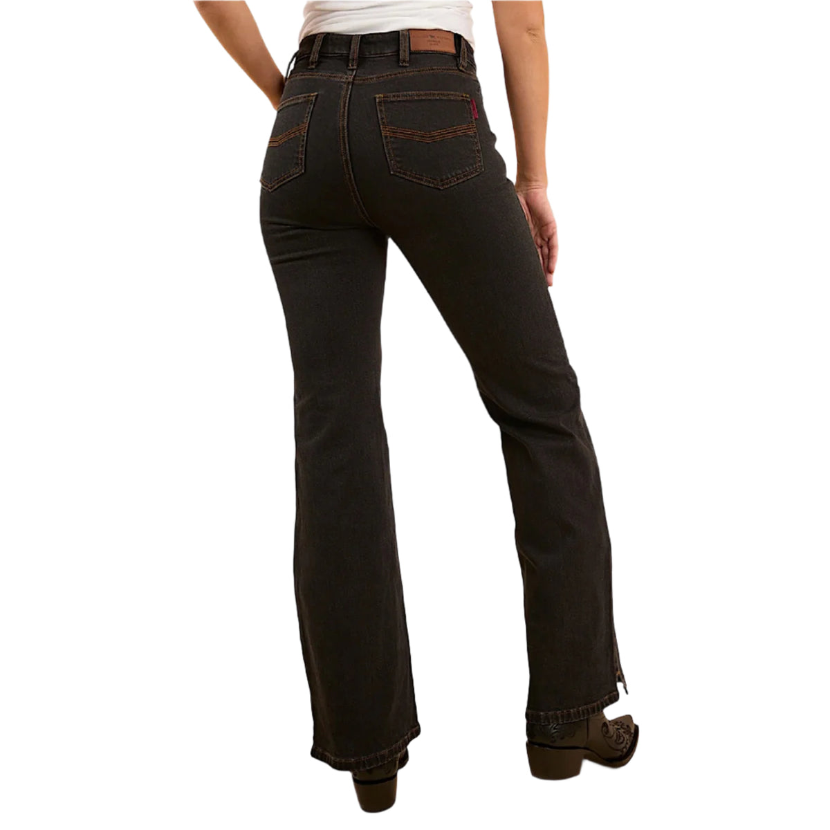 Ringers Western Women’s Betsy High Rise Bootleg Jean - Black