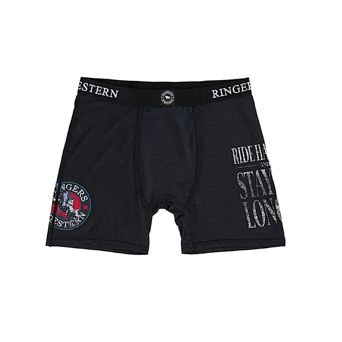 Ringers Western Men's Buckin Bulls Trunk - Black