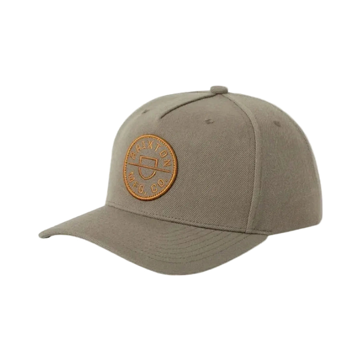 Brixton Crest C MP Snapback - Dark Olive/Caramel