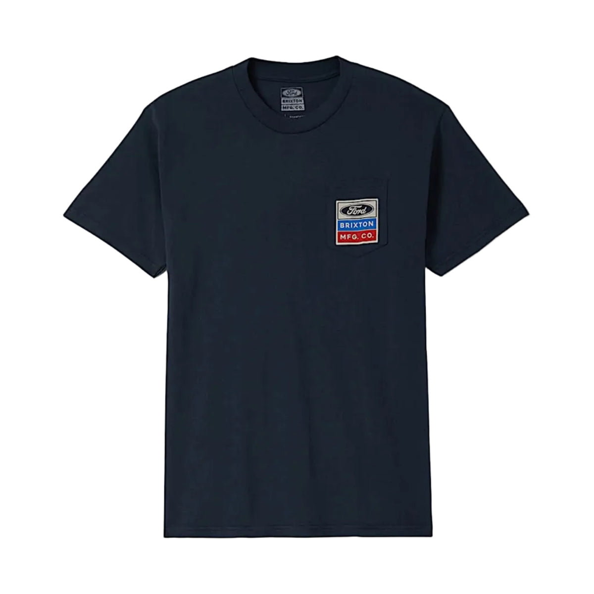 Brixton Men's Ford Service Dept Pocket Tee - American Navy