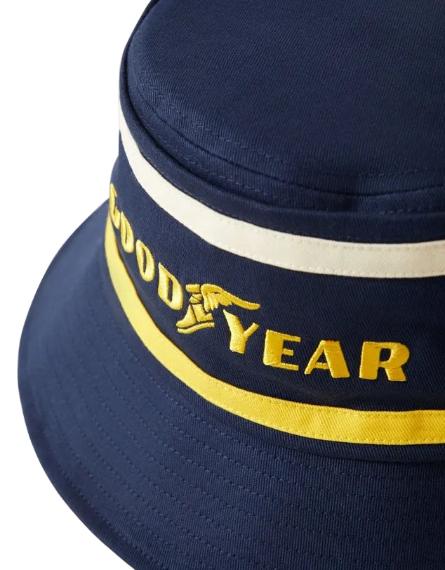 Brixton Goodyear Service Bucket Hat - Navy