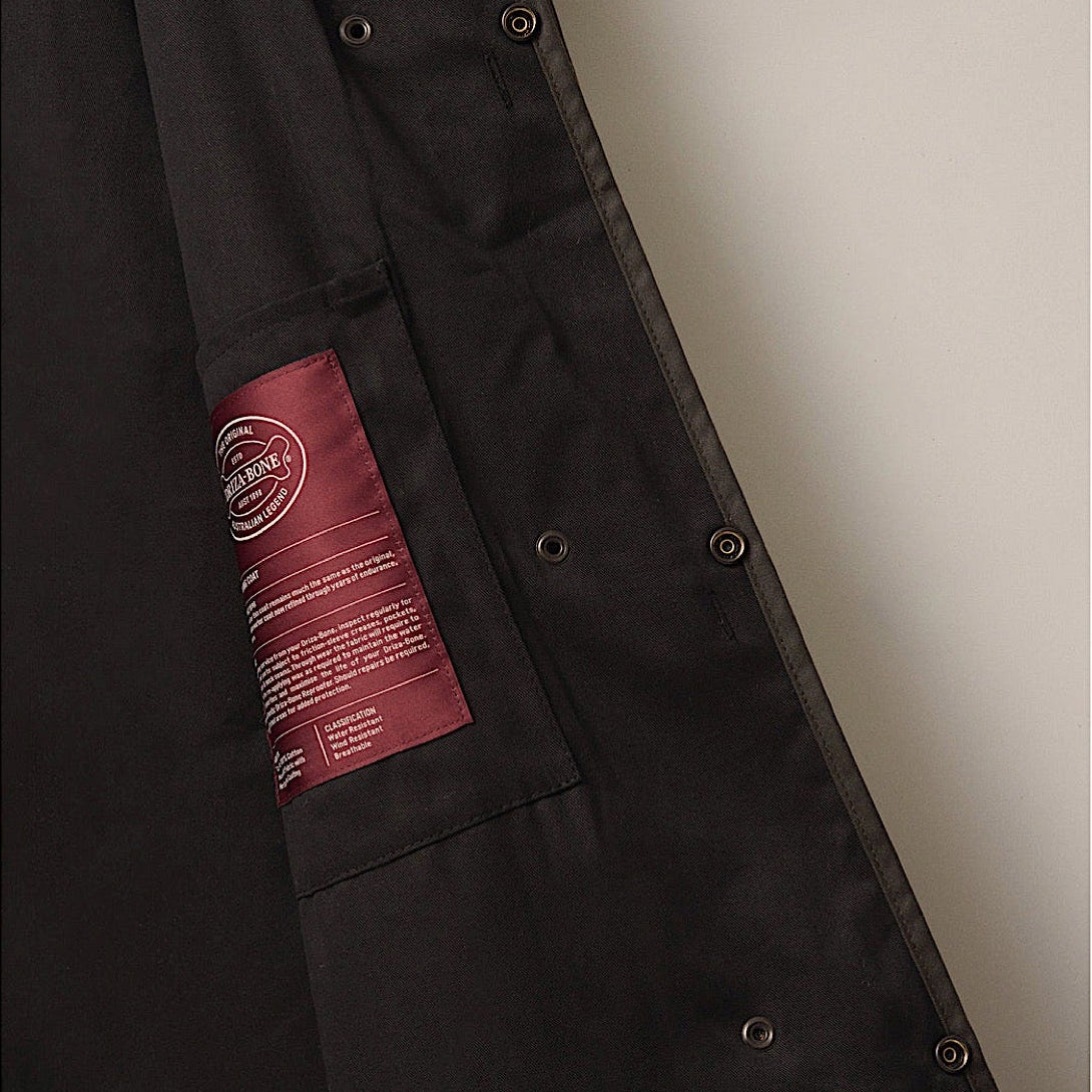 Driza-Bone Heritage Rider Oilskin Coat - Brown