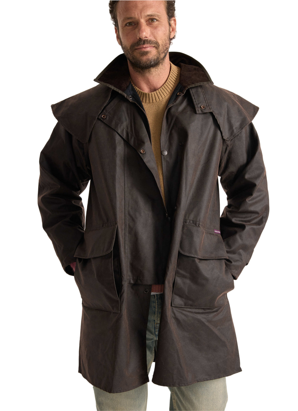 Buy Driza-Bone Ranger Oilskin Coat Heritage Brown The Stable Door