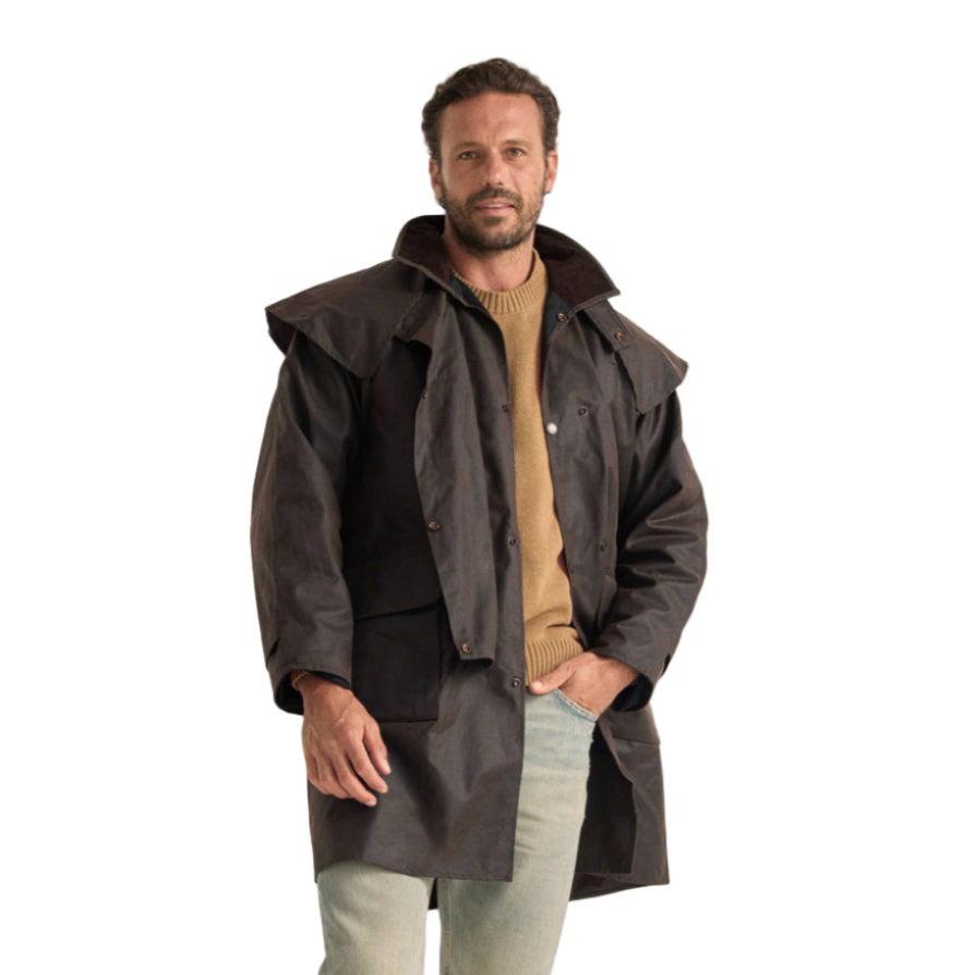 Driza-Bone Ranger Oilskin Coat - Heritage Brown