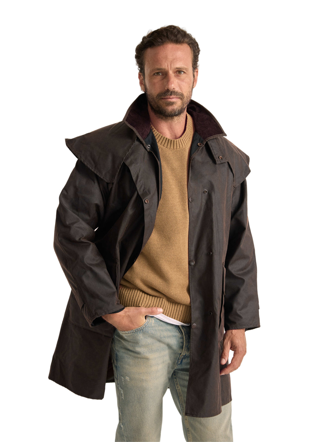 Driza-Bone Ranger Oilskin Coat - Heritage Brown