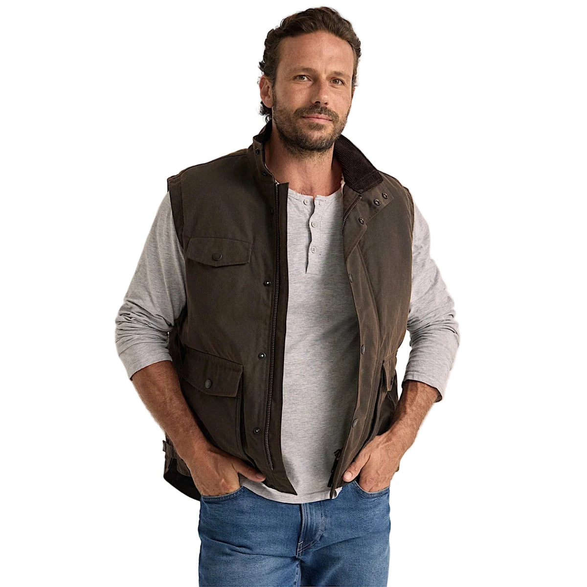 Driza-Bone Jumbuck Vest - Heritage Brown