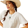 Ariat Women's Tassel Top - Cloud Dancer