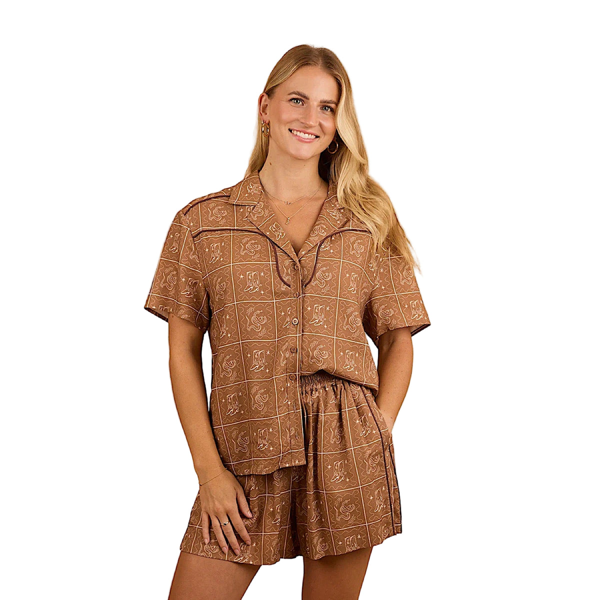 Ringers Western Women’s Cody Shirt - Almond