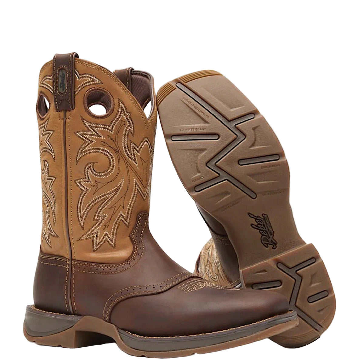 Durango Men’s Rebel Saddle Up Western Boot Brown/Tan