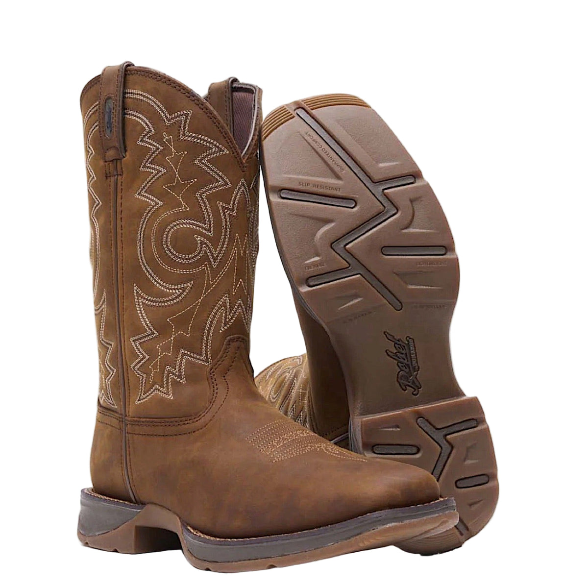 Durango Men's Rebel Pull-on Western Boot - Brown