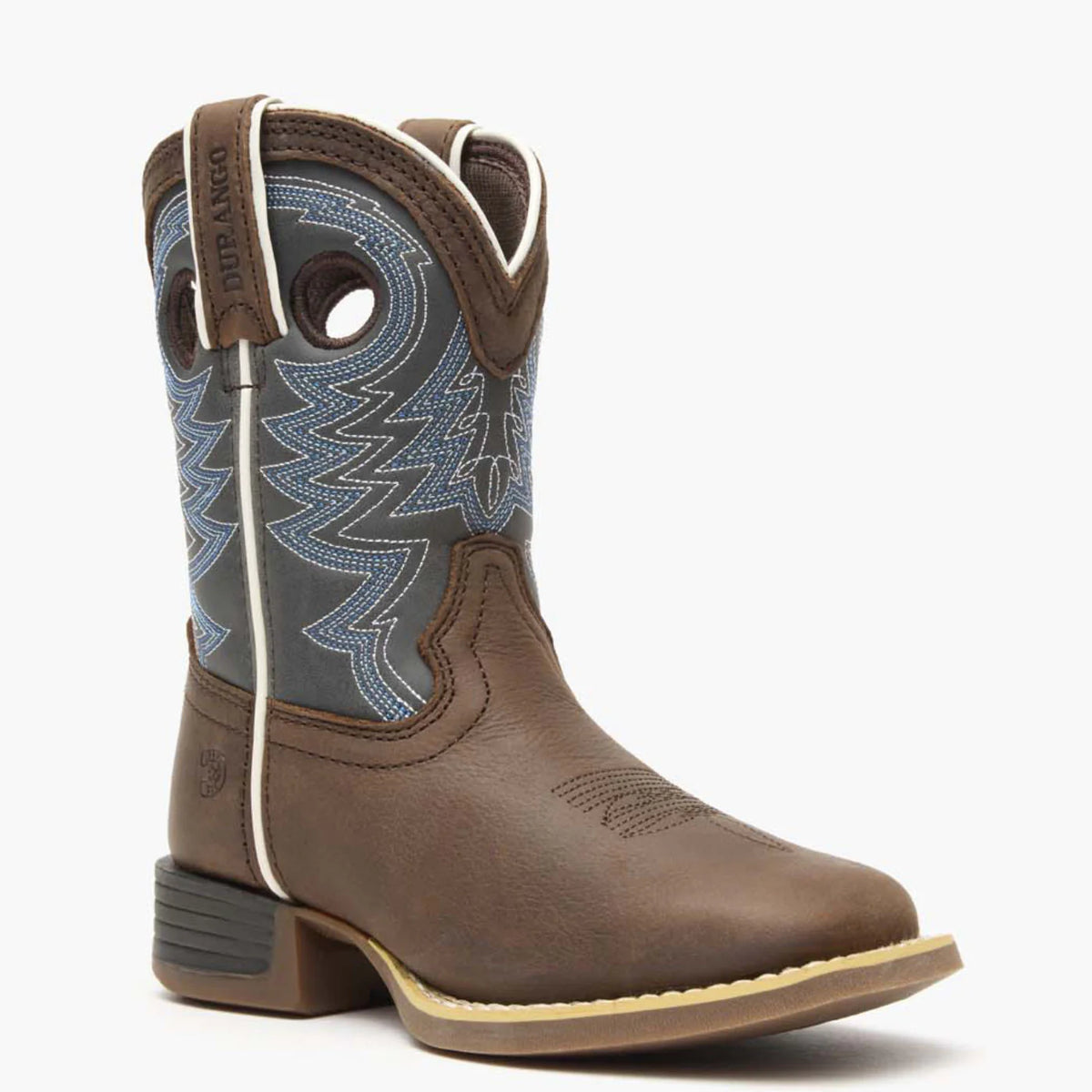 Lil Rebel Pro Western Boot - Belgian Brown / Blue Denim