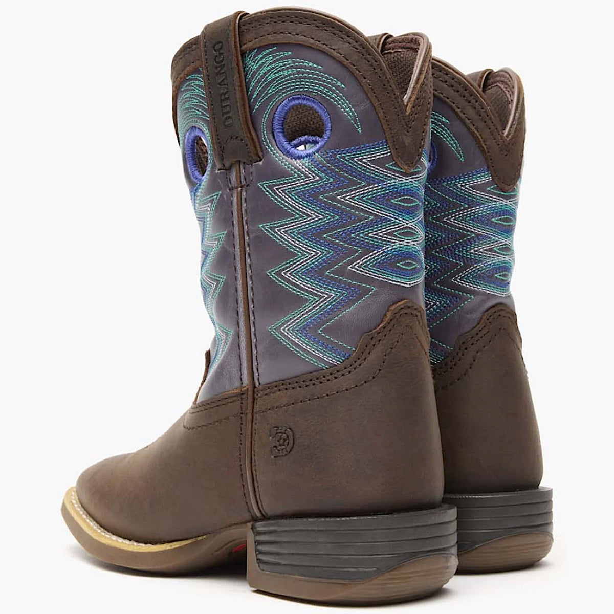 Durango Little Kid's Lil Rebel Pro Western Boot - Earth/Amethyst