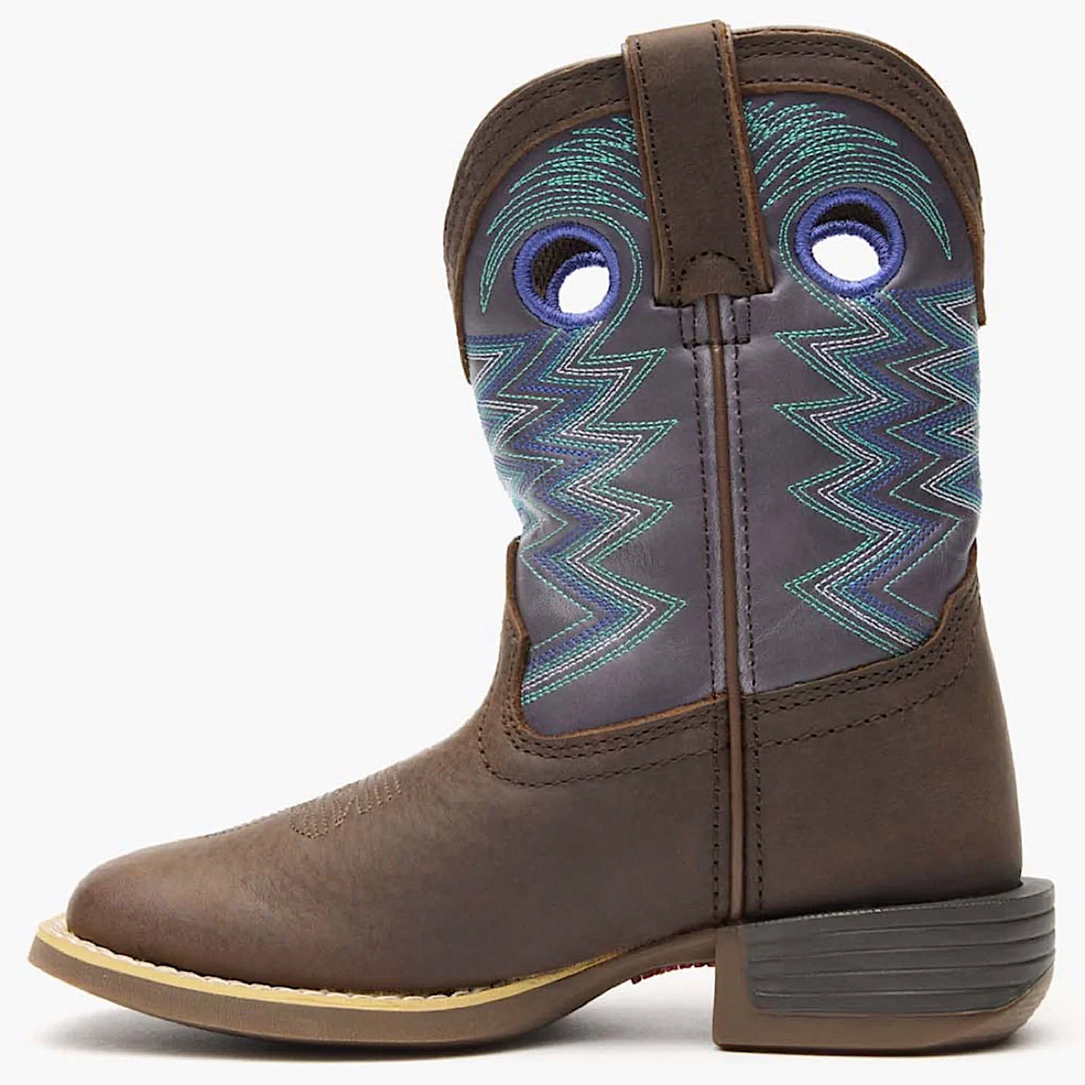 Durango Big Kid's Lil Rebel Pro Western Boot - Earth/Amethyst