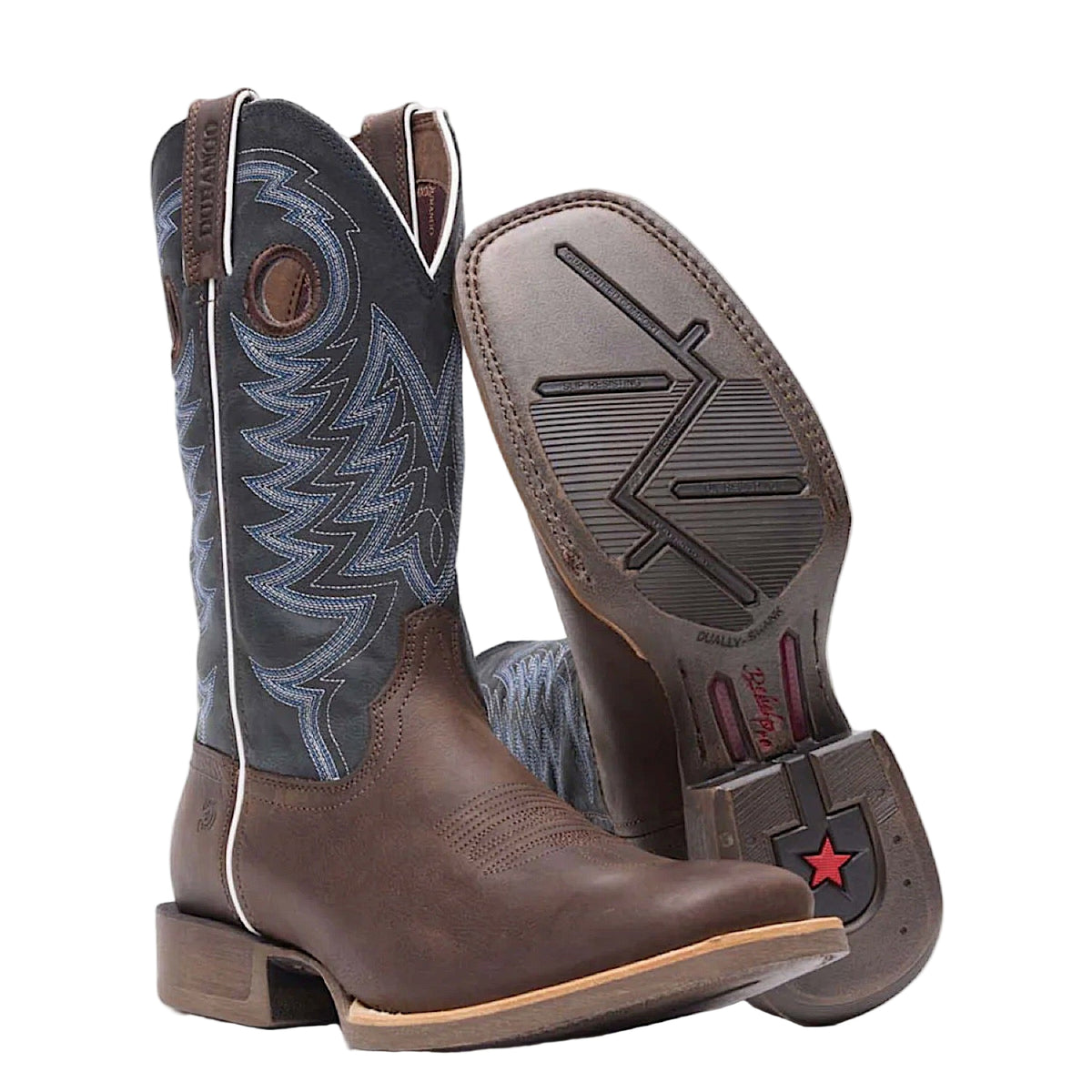 Durango Men’s Rebel Pro Western Boot Belgian Brown/Denim Blue
