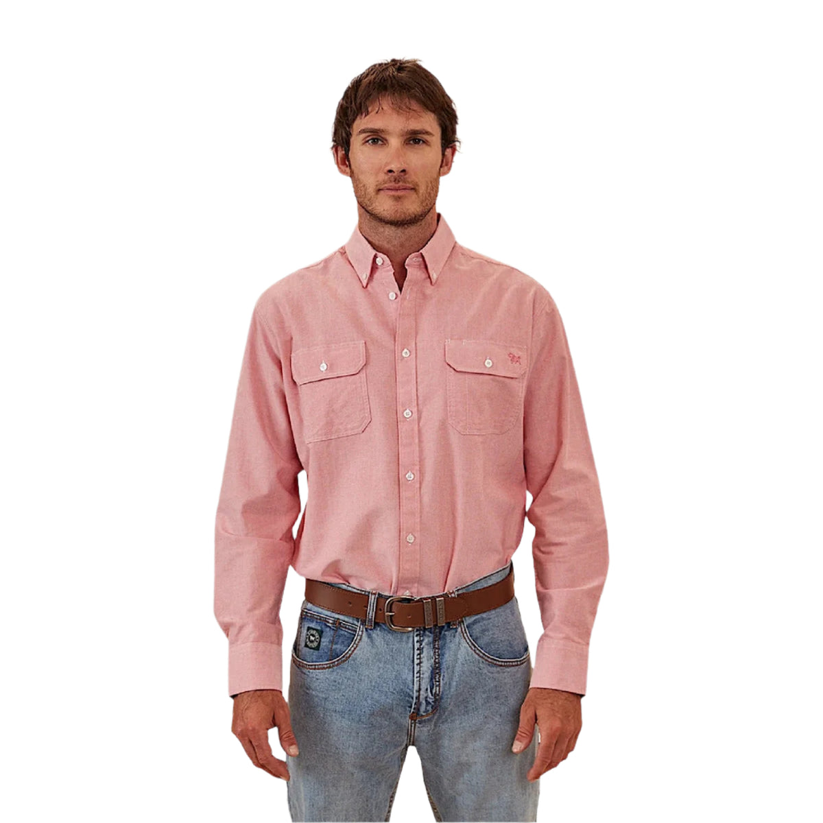 Ringers Western Men’s Whyalla Dress Shirt - Red