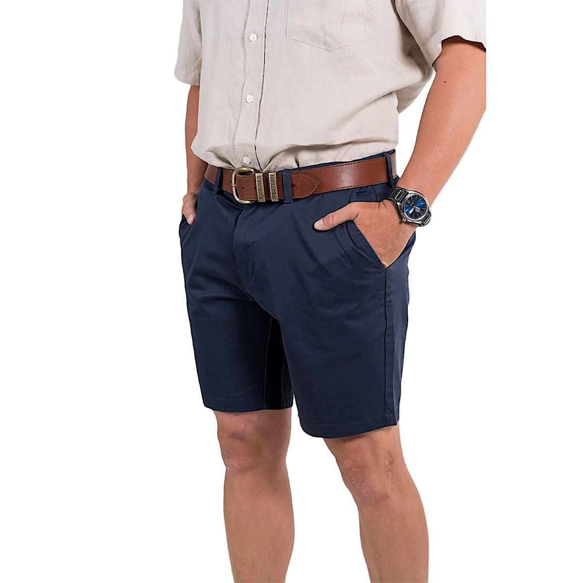 Ringers Western Men’s Bingara Chino Shorts - Dark Navy