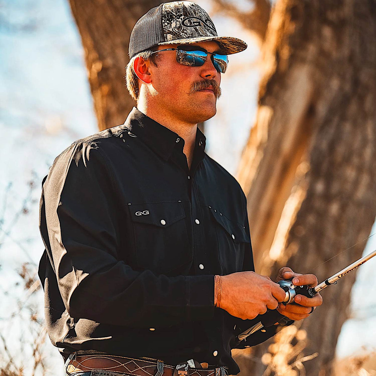 GameGuard Men's StockYard Shirt - Caviar