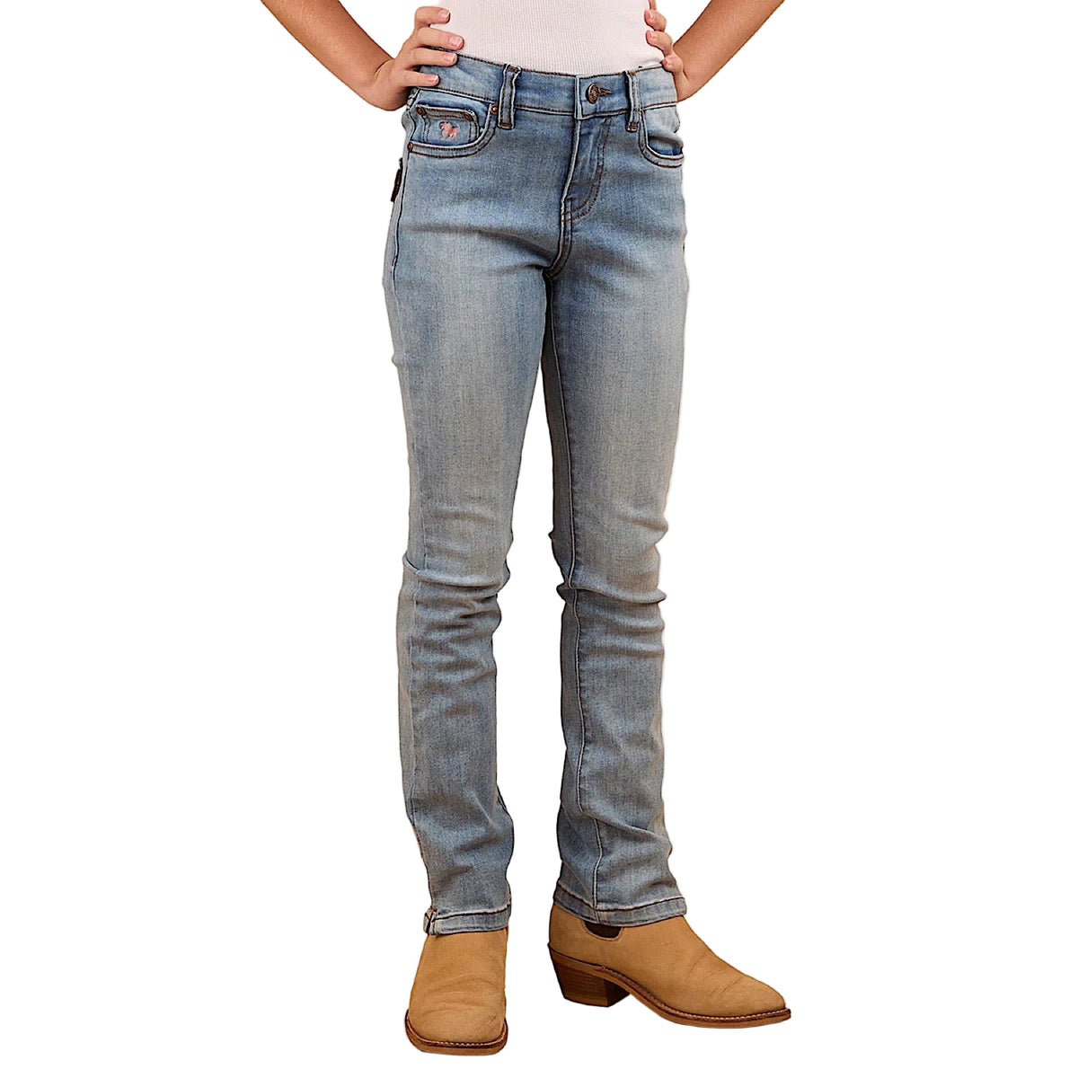 Ringers Western Kid’s Daphne Bootleg Jean - Light Blue