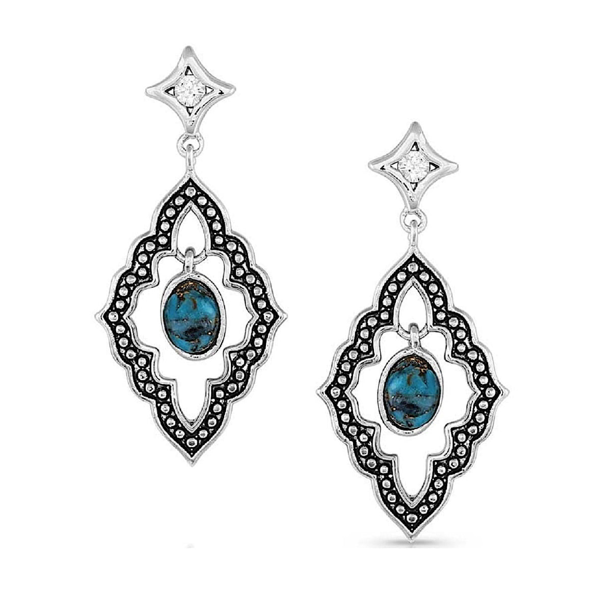 Montana Silversmiths Upon A Star Turquoise Earrings