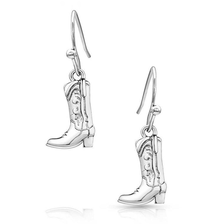 Montana Silversmiths Sculpted Cowboy Boot Earrings