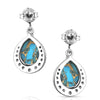 Montana Silversmiths Blue Rivers Turquoise Earrings