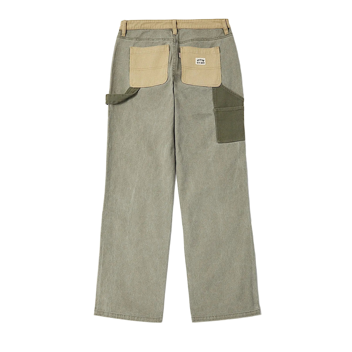 Brixton Women's Essex Patchwork Painter Pant - Vintage Olive Patchwork