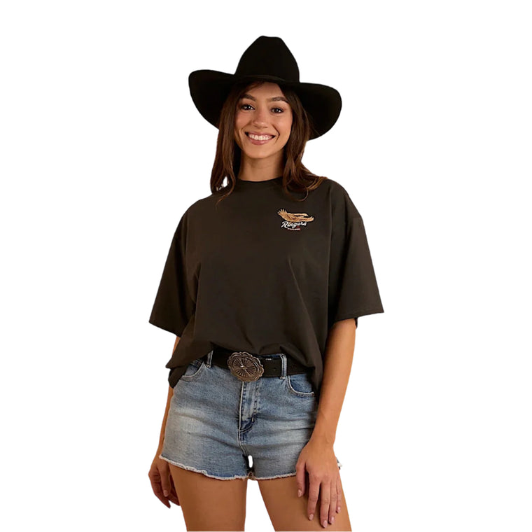 Ringers Western Women's Eureka Oversized T-Shirt - Washed Black