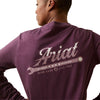 Ariat Womens Rebar Cotton Strong Work Hard L/S Tee Potent Purple Heather