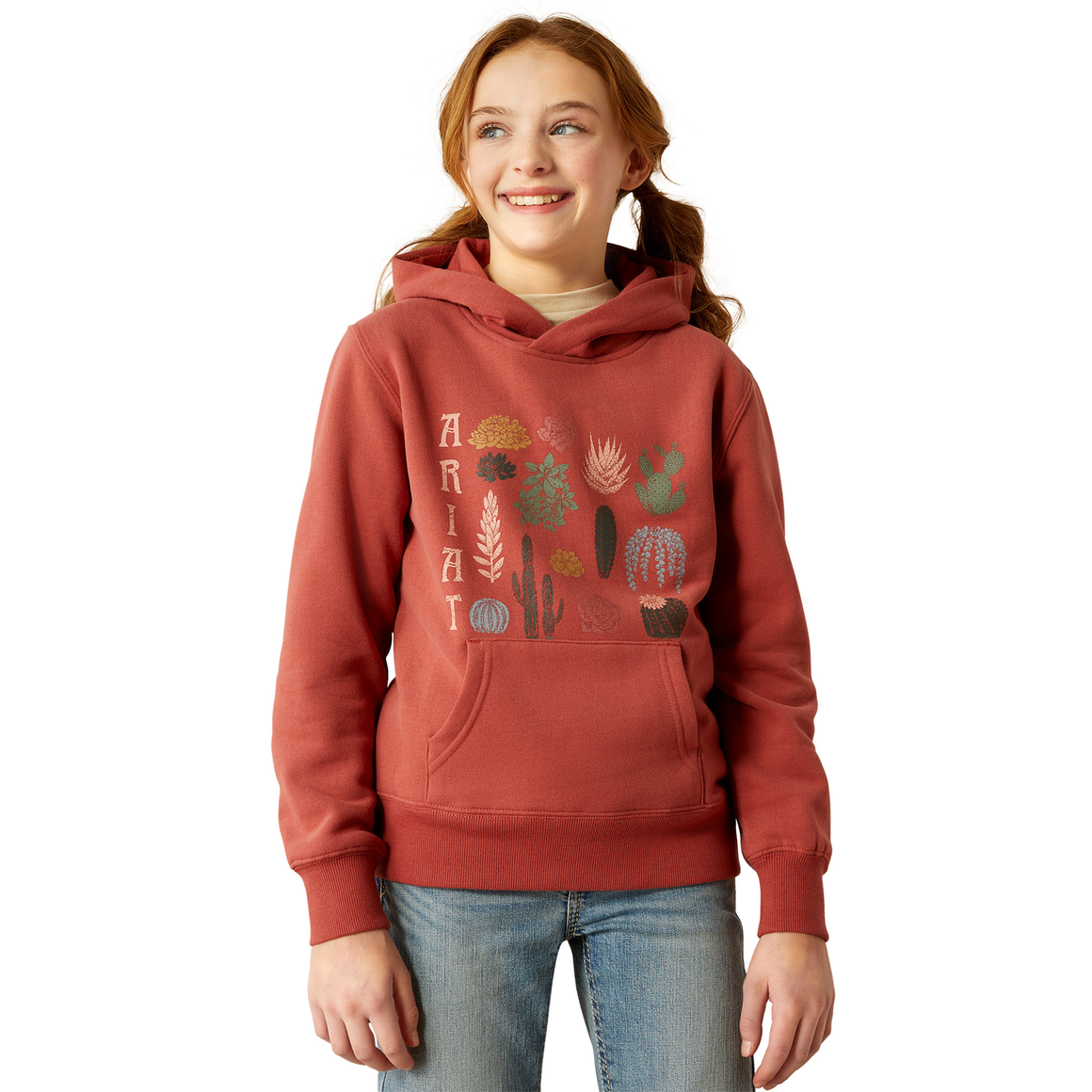 Ariat Girl's Southwest Collections Hoodie - Marsala