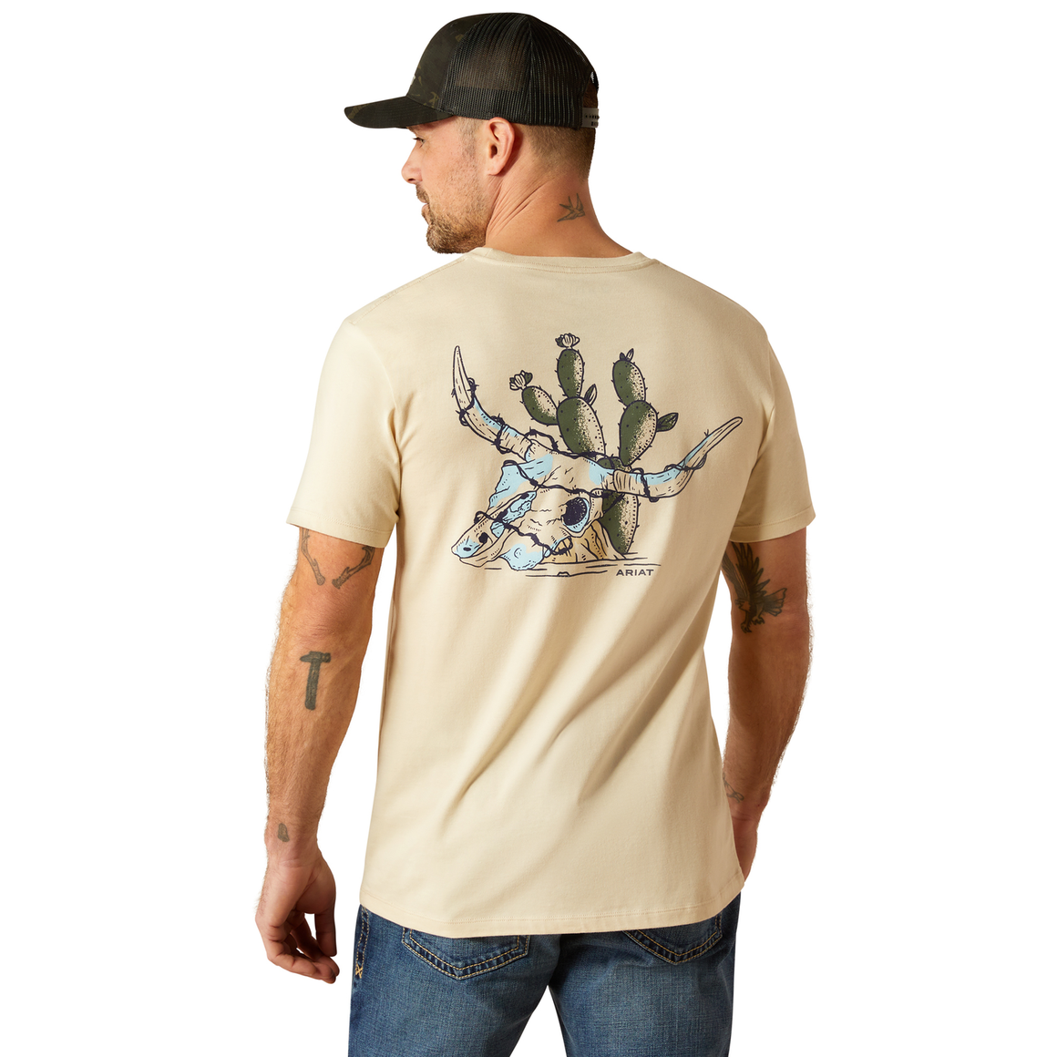 Ariat Men's Bleached Bones T-Shirt - Natural