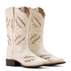 Ariat Women's Round Up Bliss Western Boot Distressed Ivory