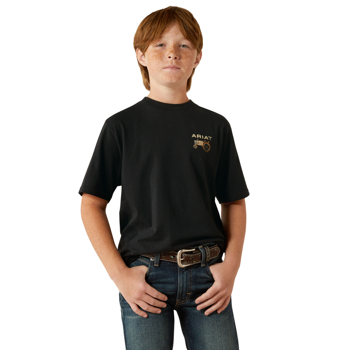 Ariat Boy’s Gramps Tractor Tee - Black