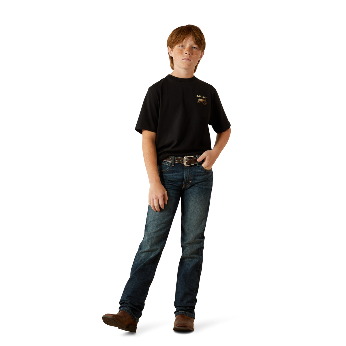 Ariat Boy’s Gramps Tractor Tee - Black